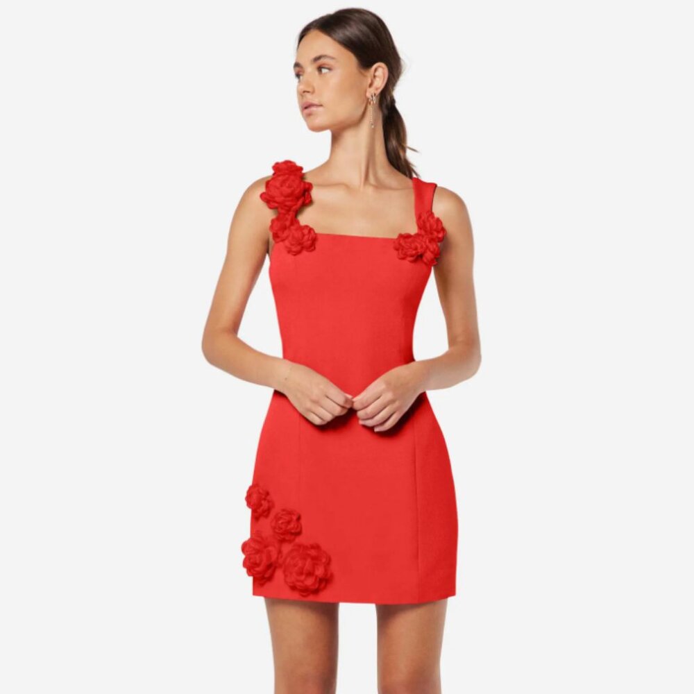 Elliatt Trompe Rosette Mini Dress